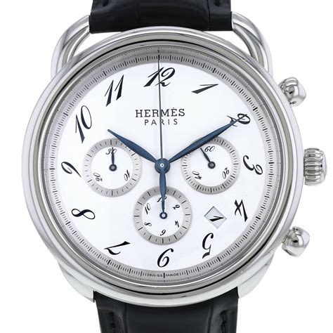 hermes arceau chrono watch|hermes stainless steel watches.